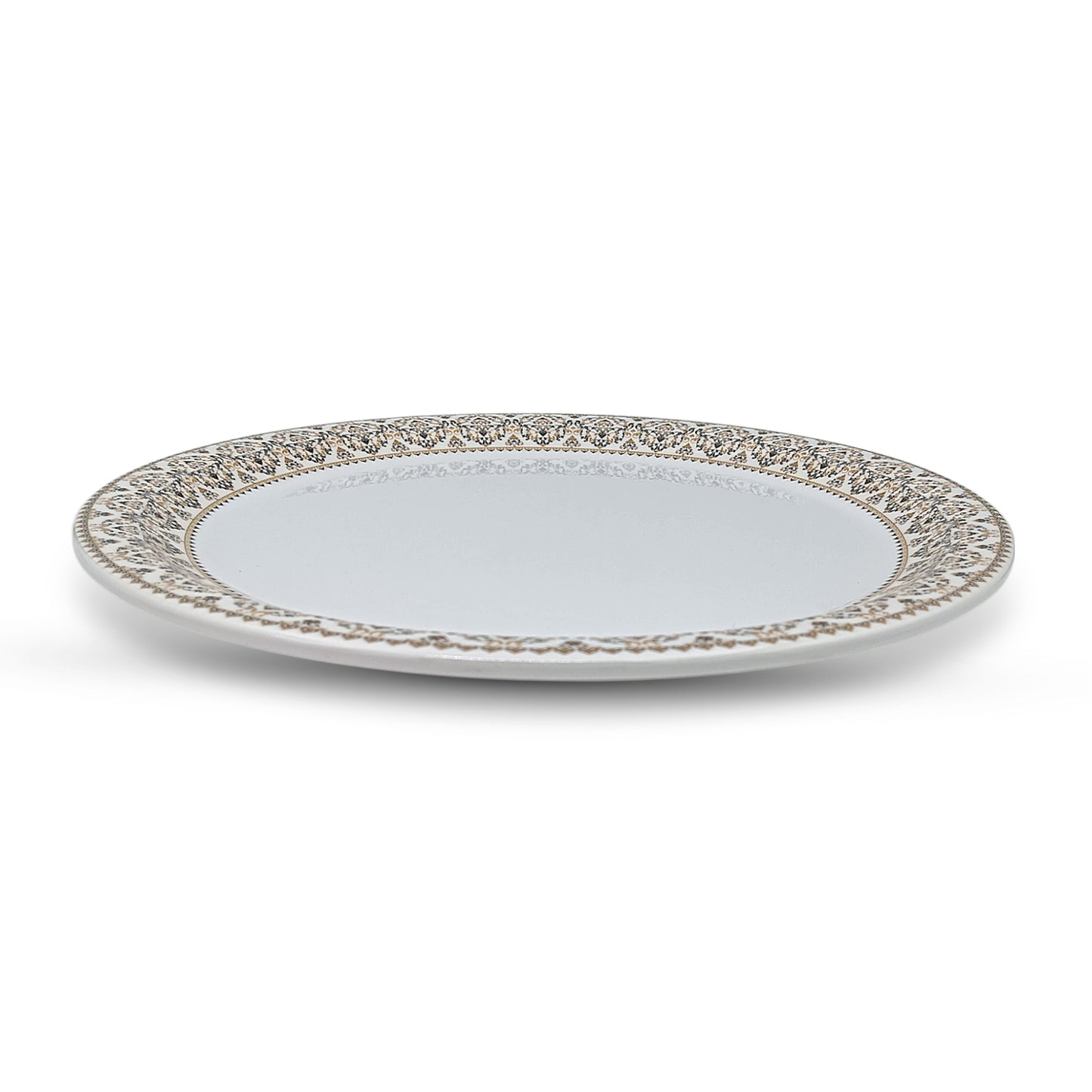SUPERWARE | Pure Melamine | Dinner Plate Set – Manila Gold (11.0") | 6 Nos. | Stain Free, Glazed Finish