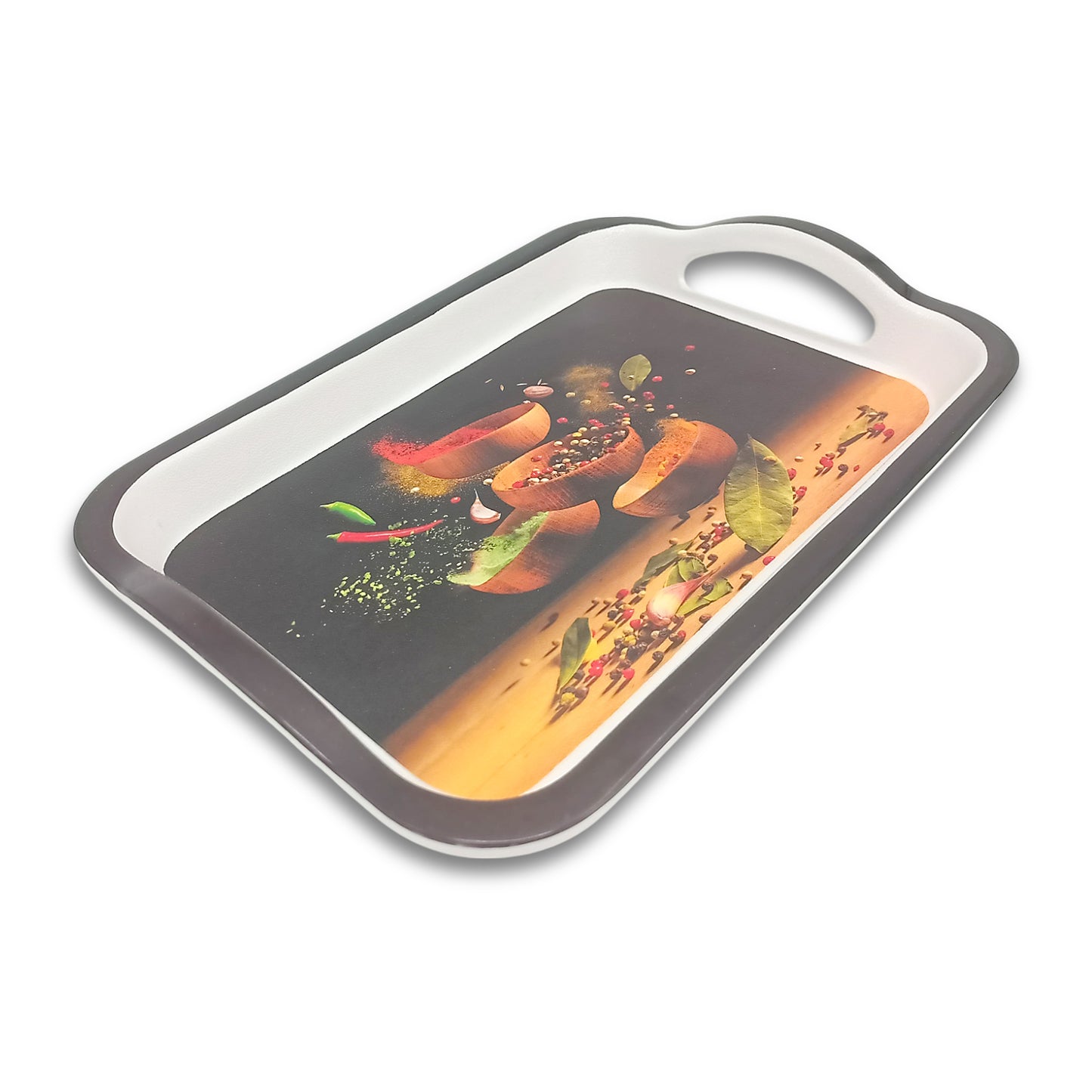 SUPERWARE | Pure Melamine | Matrix Tray Set - Zest | Set Of 3 Pcs.| Stain Free, Glazed Finish