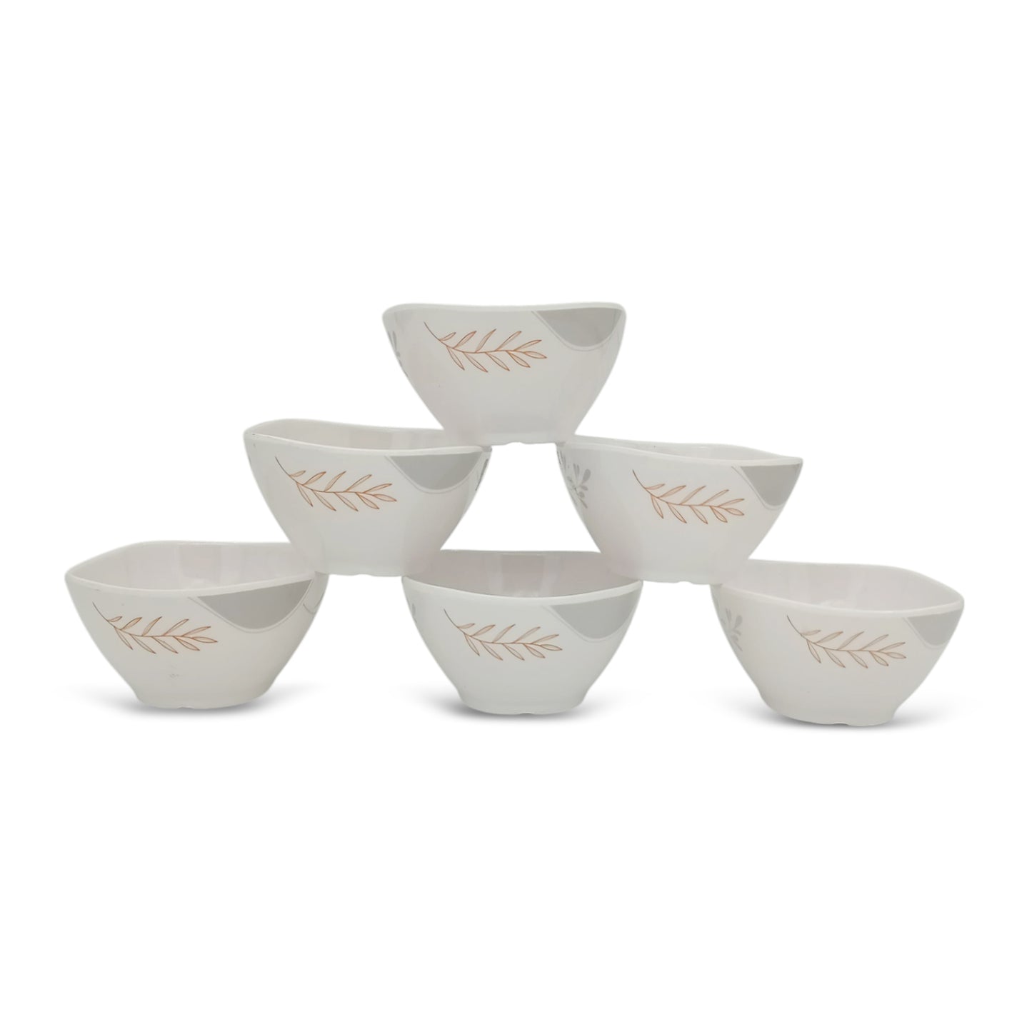 SUPERWARE | Pure Melamine | Katori Set - Meli (3.75") | 6 Nos. | Stain Free, Glazed Finish