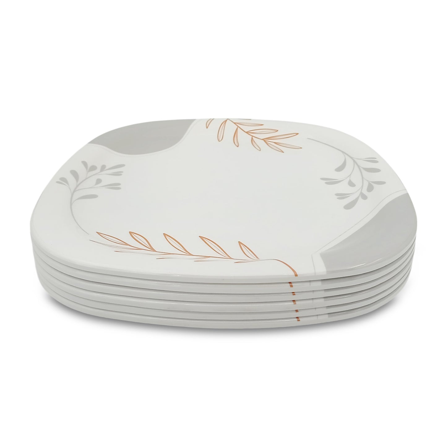 SUPERWARE | Pure melamine | Small Plate Set - Meli (7.5") | 6 Nos. | Stain Free, Glazed Finish