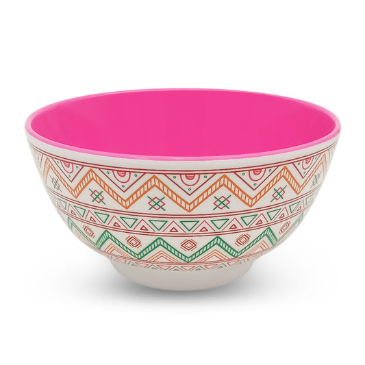 SUPERWARE | Pure Melamine | Snack Bowl Set - Two Tone MONTE-PINK | Set of 3 Pcs. | Stain Free, Glazed Finish