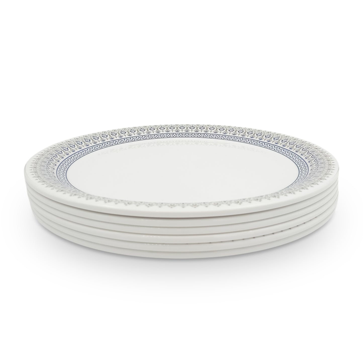 SUPERWARE | Pure Melamine | Dinner Plate Set – Neo (11.0") | 6 Nos. | Stain Free, Glazed Finish