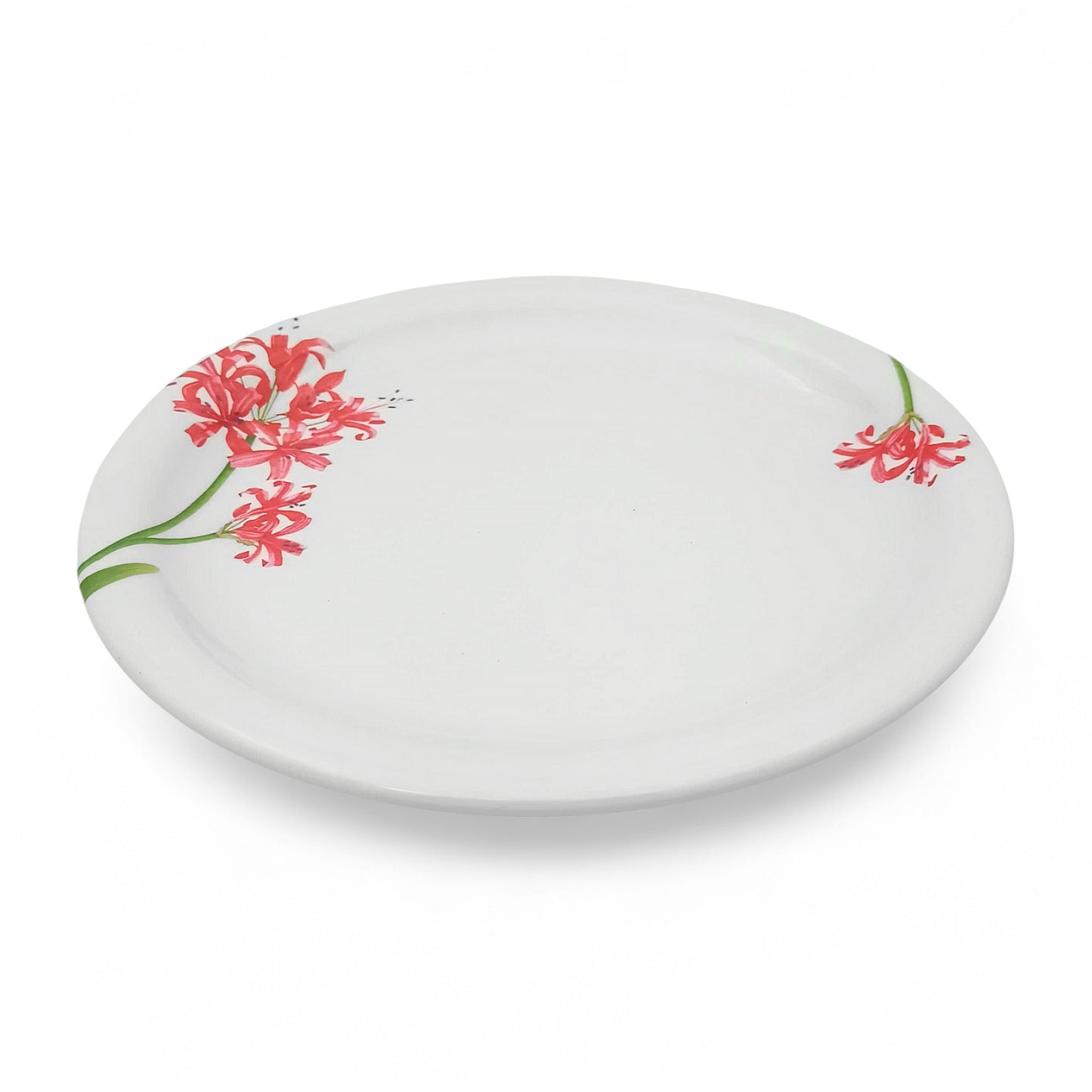 SUPERWARE | Pure Melamine | Buffet Plate Set – Orchid Blossom (12.5”) | 6 Nos. | Stain Free, Glazed Finish