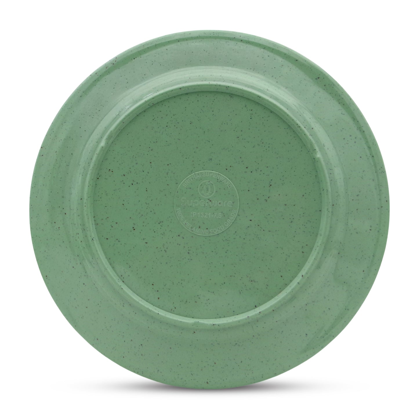 SUPERWARE | Pure Melamine | Classic Plus Dinner Plate Set - Green Sand (11.0") | 6 Nos. | Stain Free, Glazed Finish