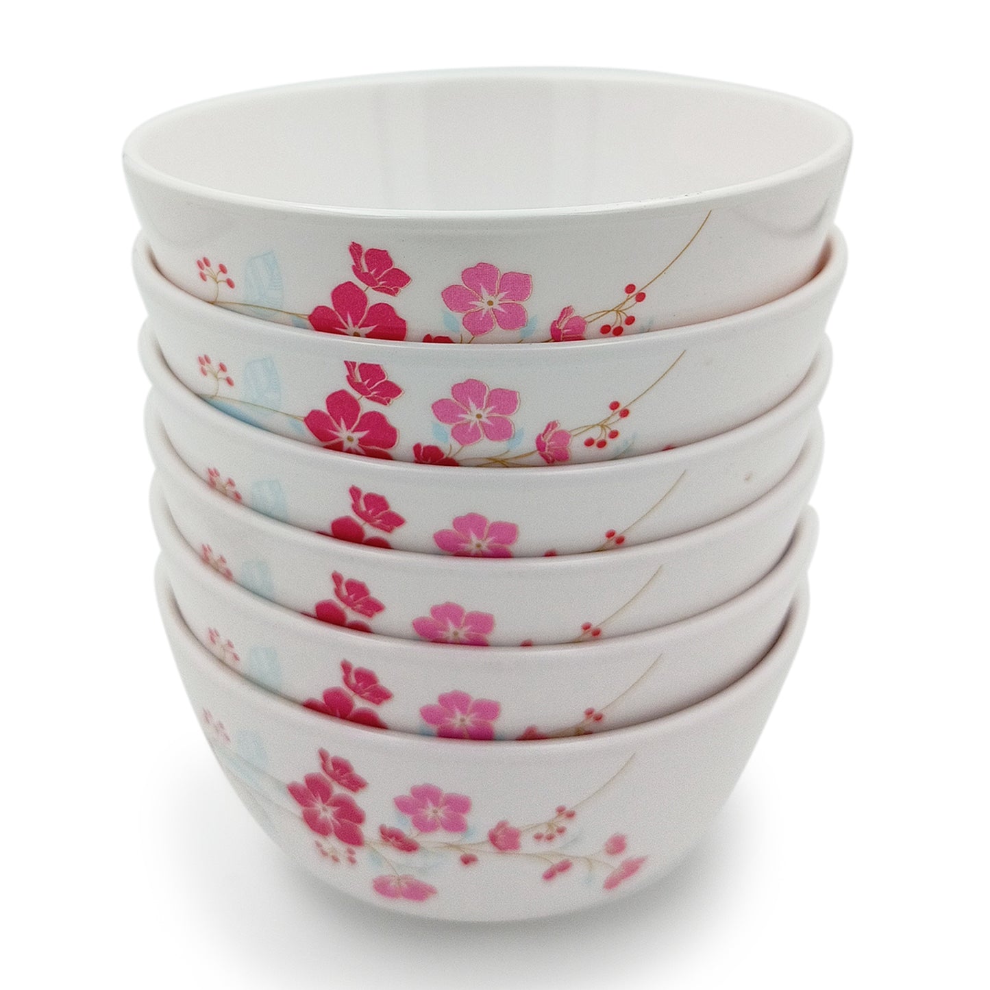 SUPERWARE | Pure Melamine | Bowl Set - Pink Aura 4" | 6 Nos. | Stain Free, Glazed Finish