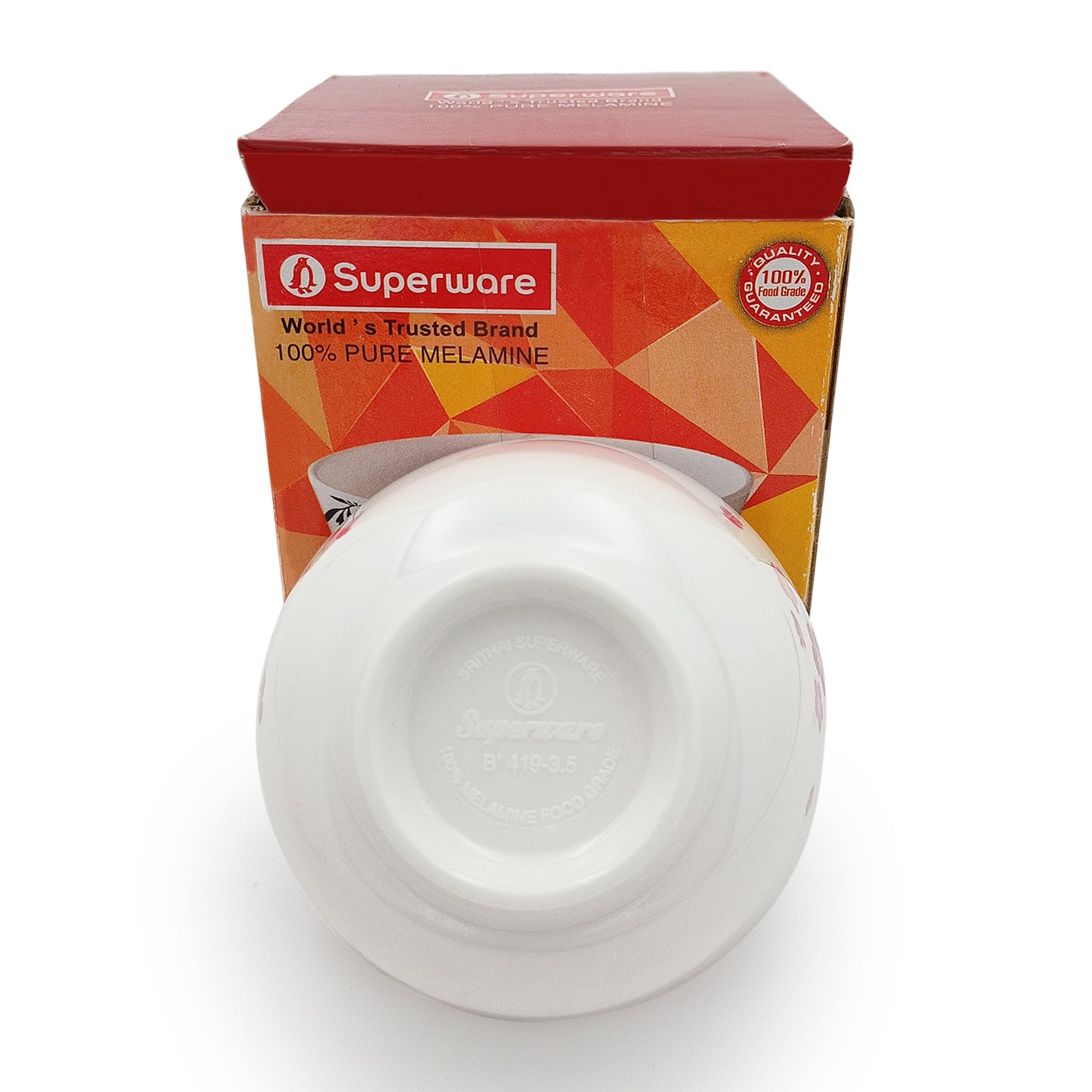 SUPERWARE | Pure Melamine | Soup Bowl Set - Pink Aura (4.5") | 6 Nos. | Stain Free, Glazed Finish