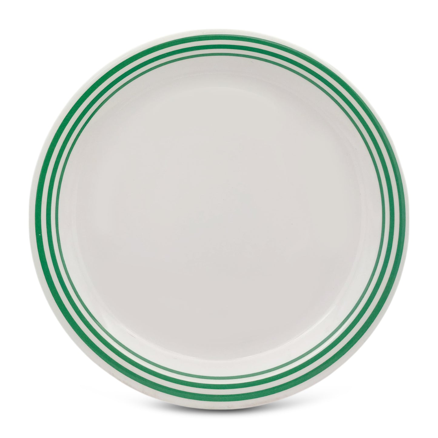 SUPERWARE | Pure melamine | Small Plate Set - Green Lines (7.5") | 6 Nos. | Stain Free, Glazed Finish
