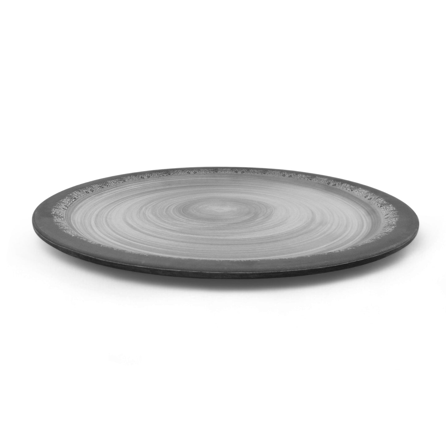 SUPERWARE | Pure Melamine | Dinner Plate Set - Circular Black-Matte (11.0") | 6 Nos. | Stain Free, Glazed Finish