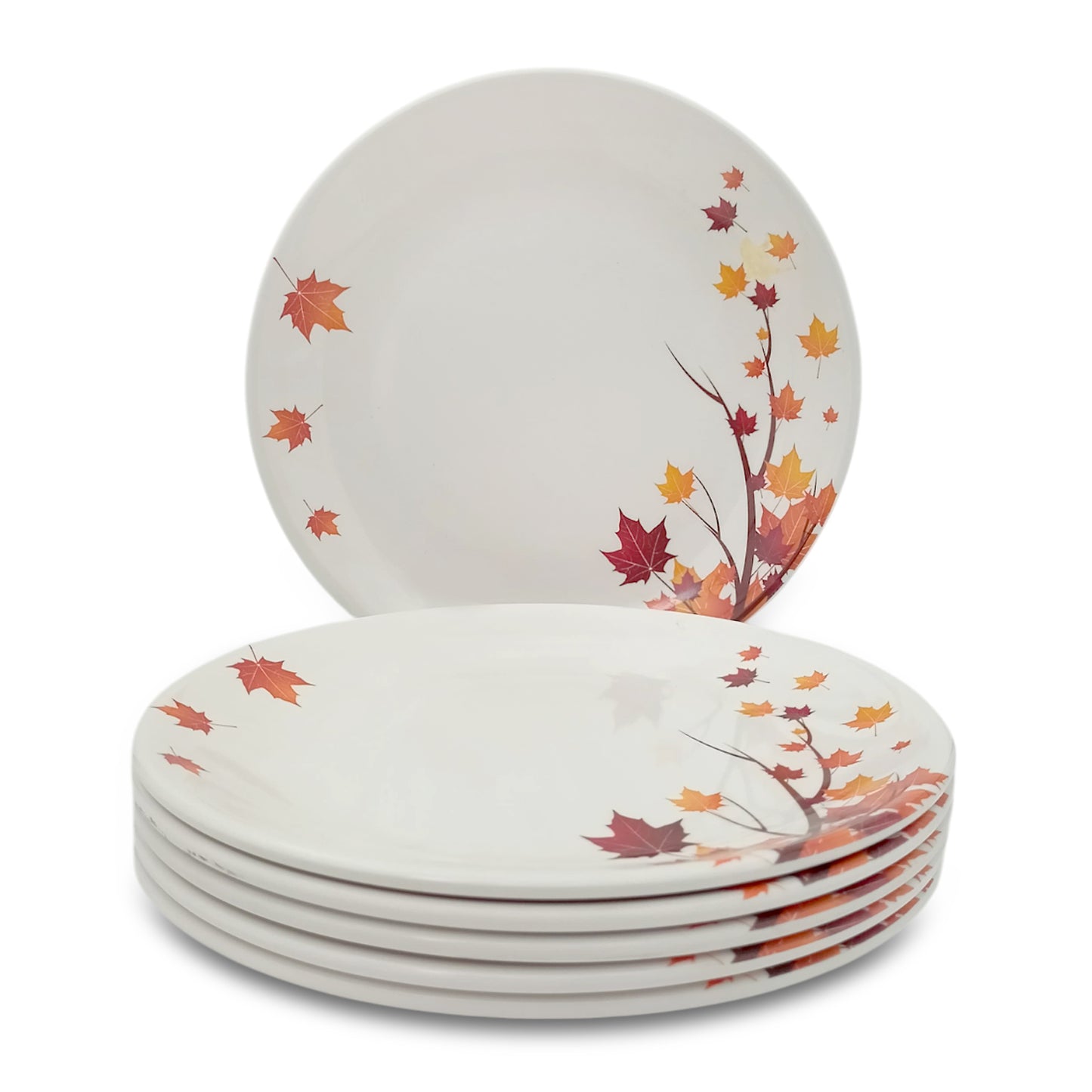 SUPERWARE | Pure Melamine | Small Plate Set - Maple (7.25") | 6 Nos. | Stain Free, Glazed Finish