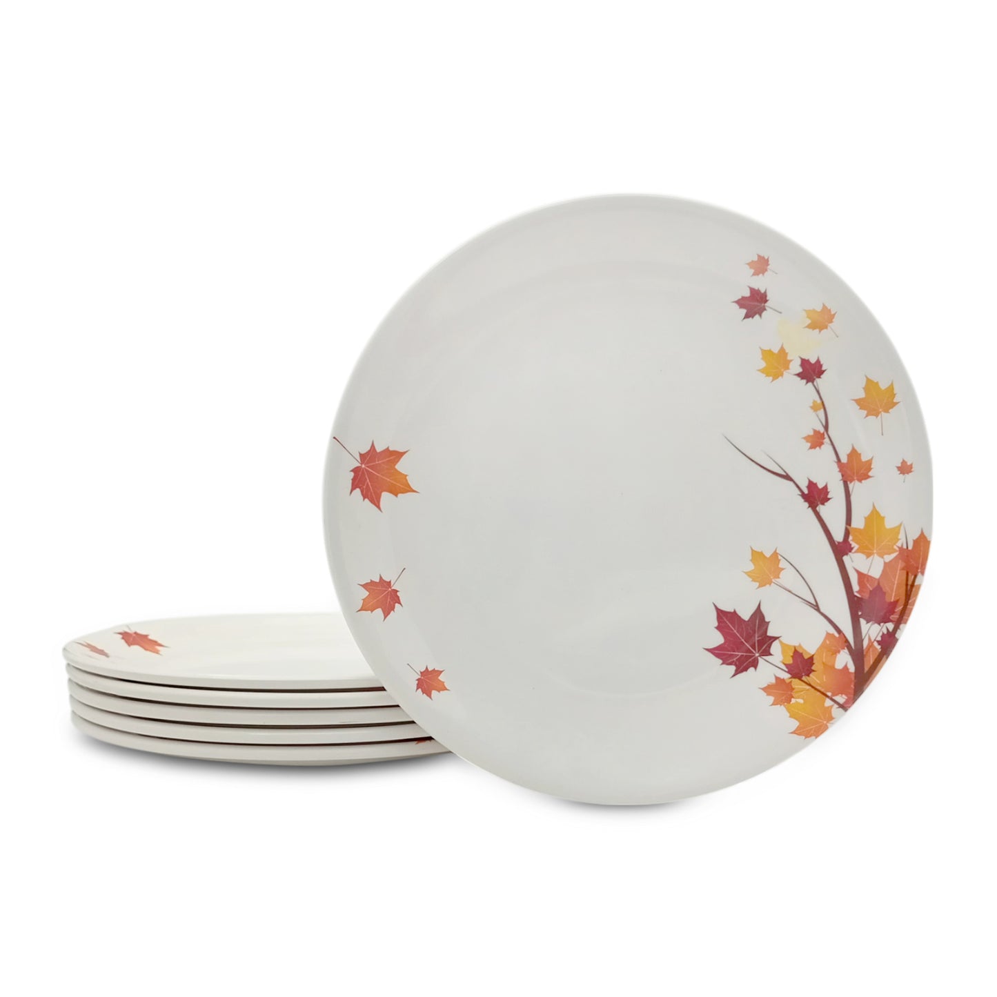 SUPERWARE | Pure Melamine | Small Plate Set - Maple (7.25") | 6 Nos. | Stain Free, Glazed Finish