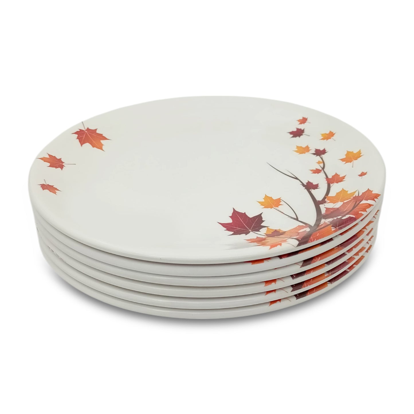 SUPERWARE | Pure Melamine | Small Plate Set - Maple (7.25") | 6 Nos. | Stain Free, Glazed Finish