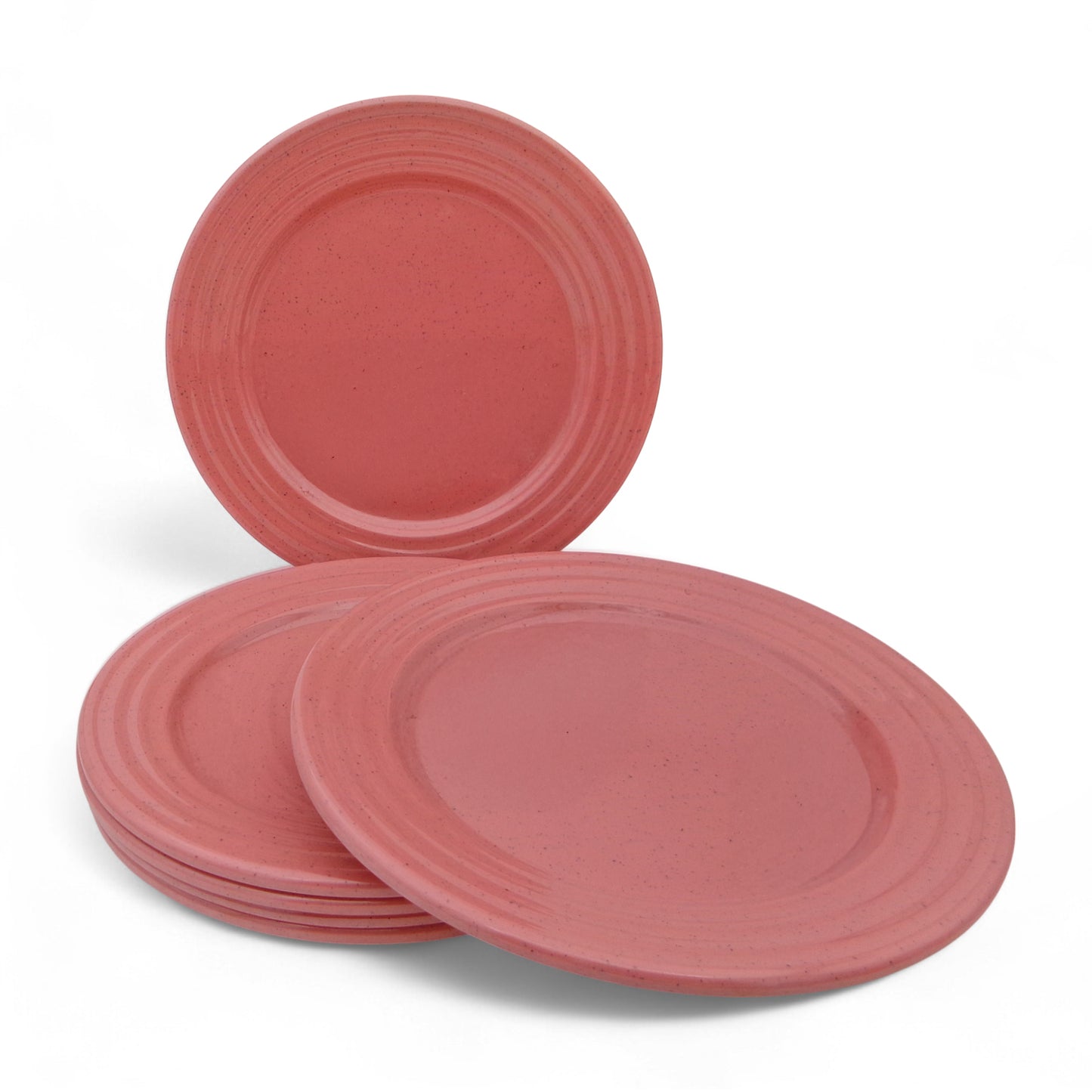 SUPERWARE | Pure Melamine | Classic Plus Dinner Plate Set - Pink Sand (11.0") | 6 Nos. | Stain Free, Glazed Finish