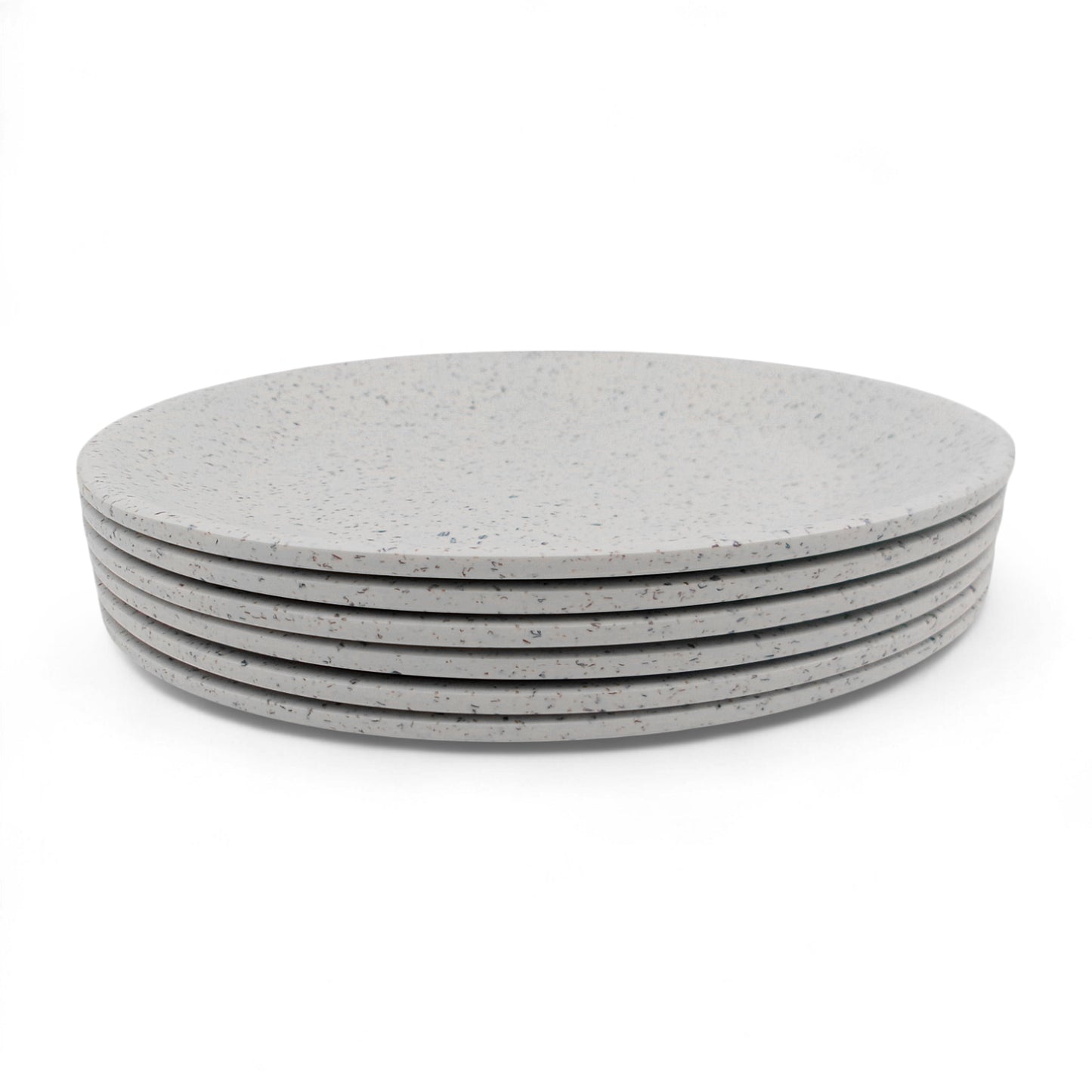 SUPERWARE | Pure Melamine | Round Dinner Plate Set - White Sand (11.0") | 6 Nos.| Stain Free, Glazed Finish