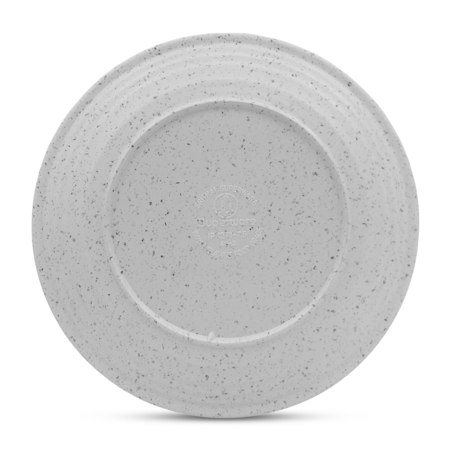 SUPERWARE | Pure Melamine | Round Dinner Plate Set - White Sand (11.0") | 6 Nos.| Stain Free, Glazed Finish