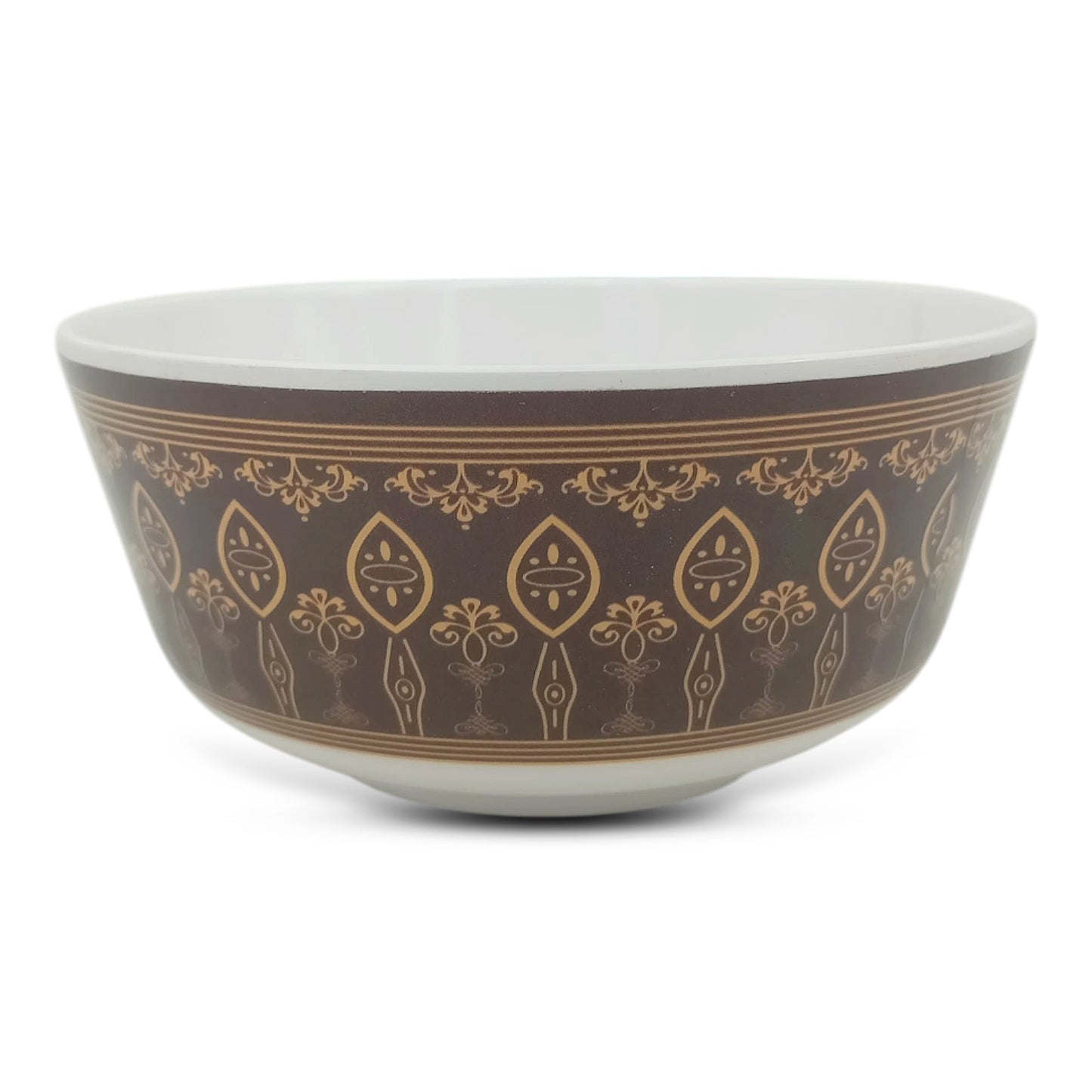 SUPERWARE | Pure Melamine | Bowl Set - Royal Golden Brown 4" | 6 Nos. | Stain Free, Glazed Finish