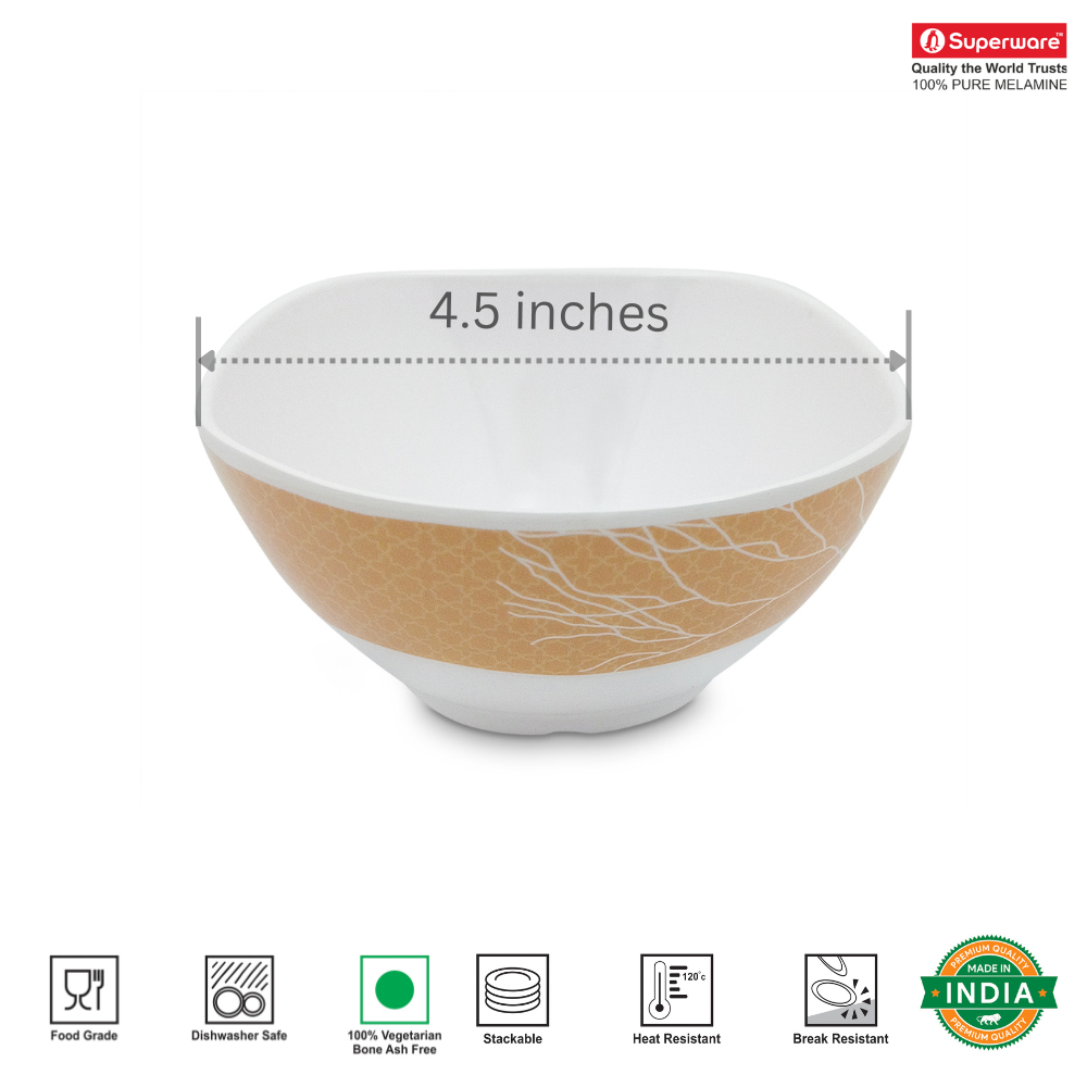 SUPERWARE, Bowl Set - GOLDEN BRANCH | 6 Nos.
