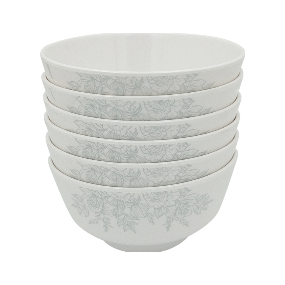 SUPERWARE | Pure Melamine | Katori Set - GOLD ROSE (3.5") | 6 Nos. | Stain Free, Glazed Finish