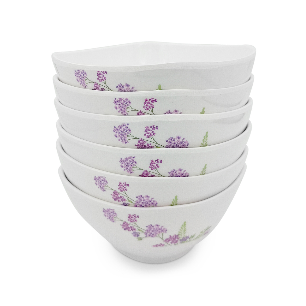 SUPERWARE, Bowl Set - LILAC FLOWER | 6 Nos.