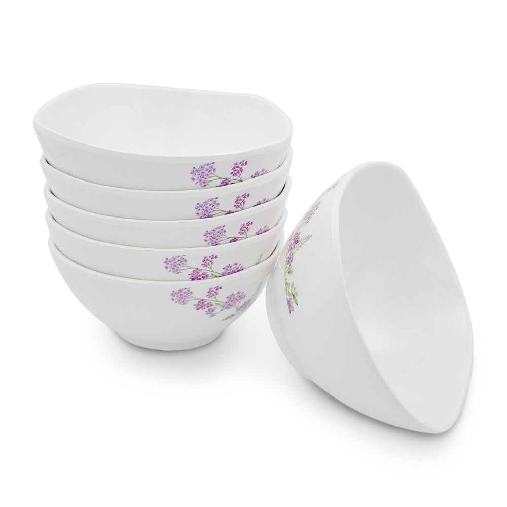 SUPERWARE, Bowl Set - LILAC FLOWER | 6 Nos.