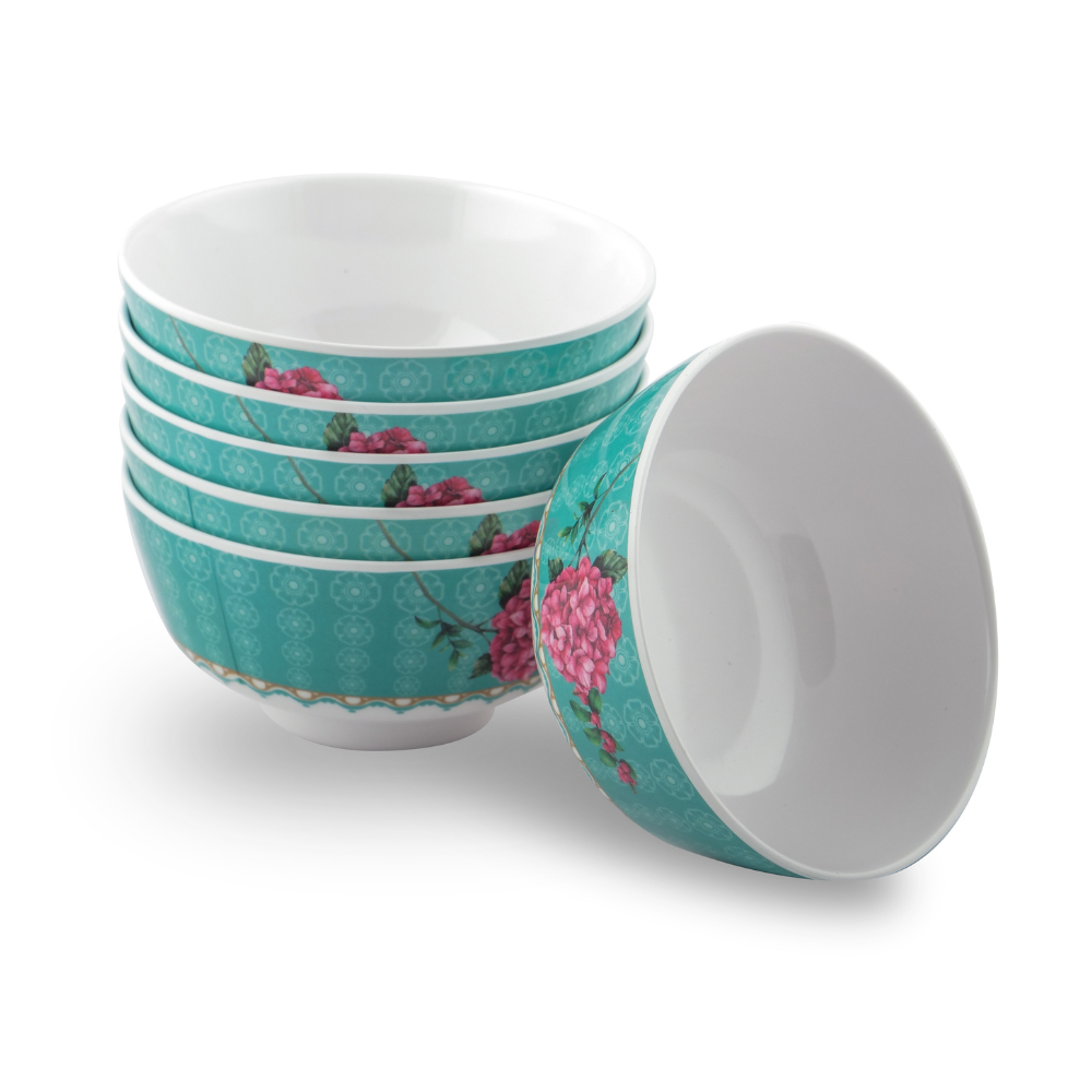 SUPERWARE | Pure Melamine | Bowl Set - Olender 4" | 6 Nos. | Stain Free, Glazed Finish