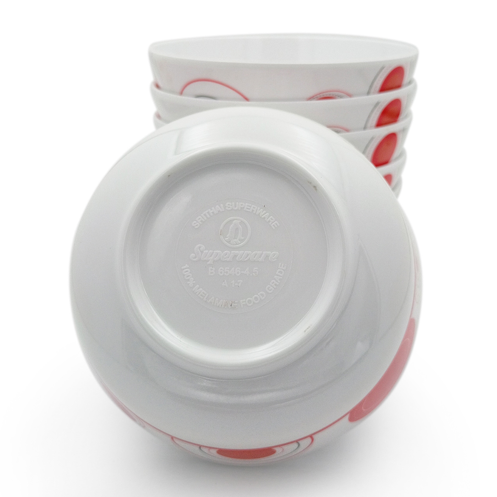 SUPERWARE, Bowl Set - PARK RED | 6 Nos.
