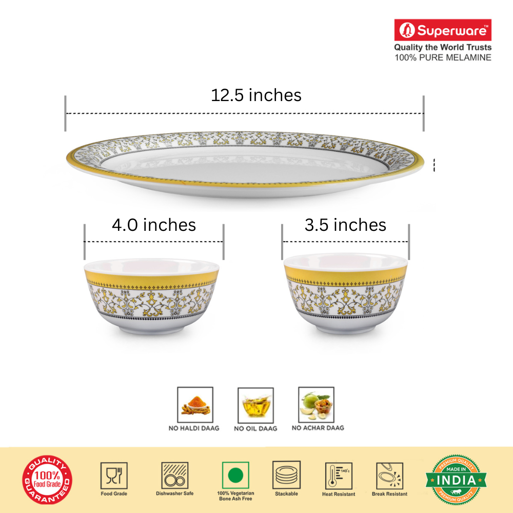 SUPERWARE, Buffet Set - FORGETMENOT | Set Of 18 Pcs.