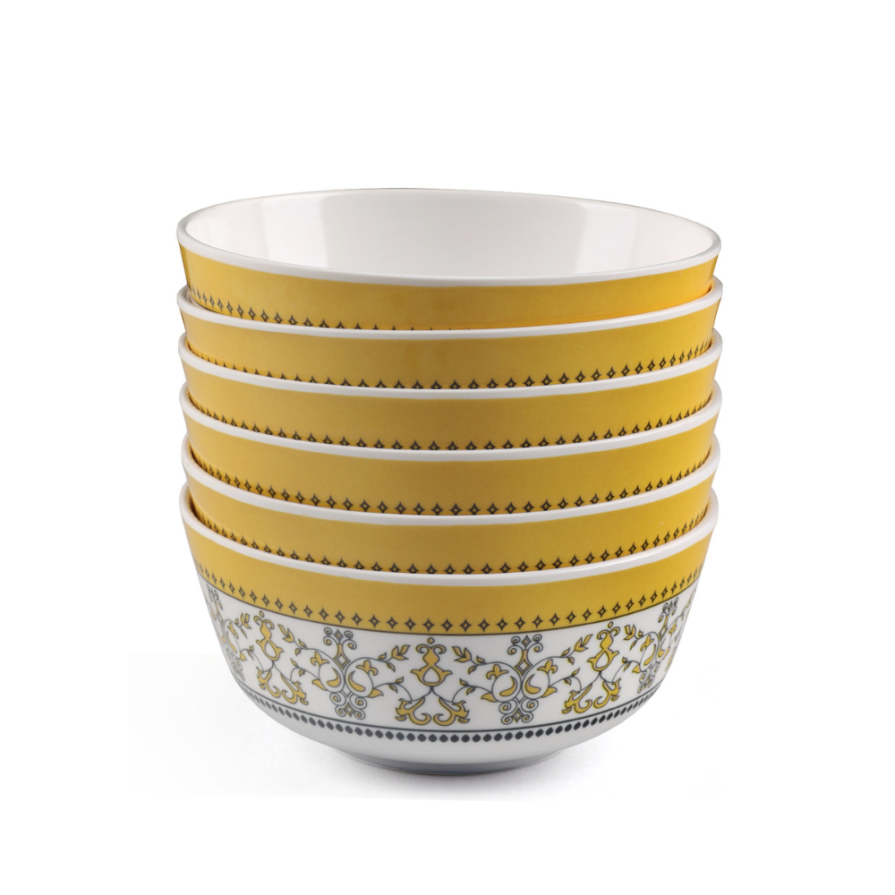 SUPERWARE | Pure Melamine | Dinner Set - ForgetMeNot | Set Of 8 Pcs. | Stain Free, Glazed Finish