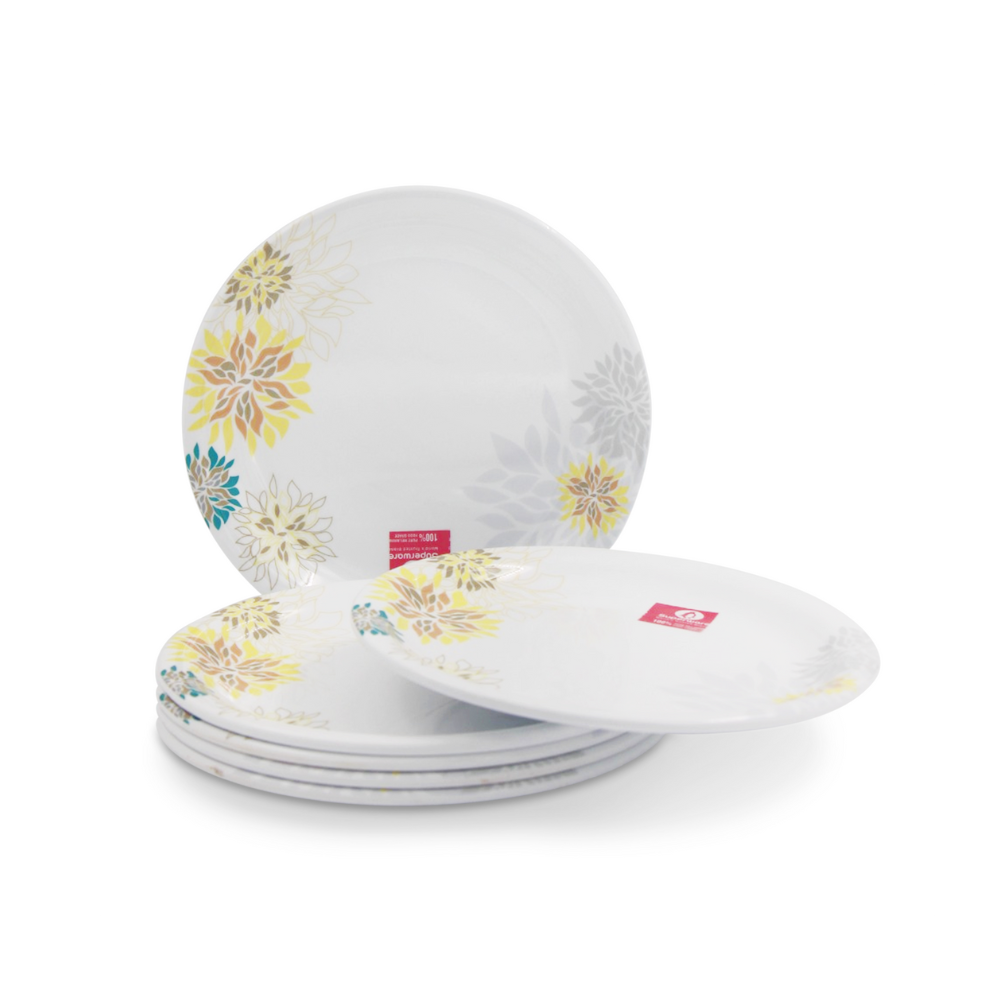SUPERWARE, Plate Set - ETHENIC FLOWER | 6 Nos.
