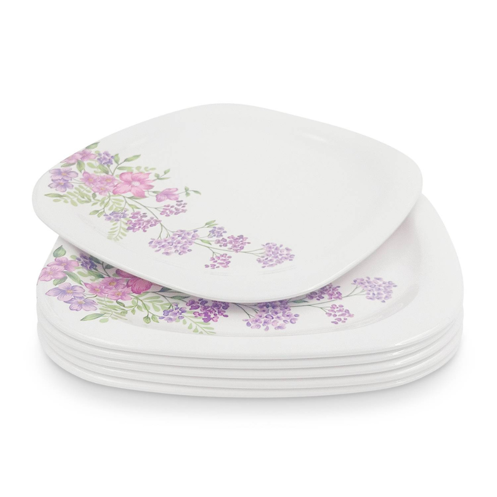 SUPERWARE, Plate Set - LILAC FLOWER | 6 Nos.