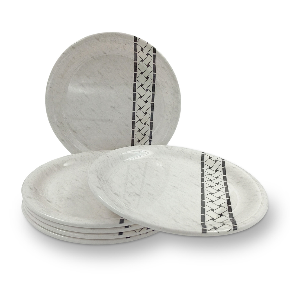 SUPERWARE, Plate Set - MARBO STITCH | 6 Nos.