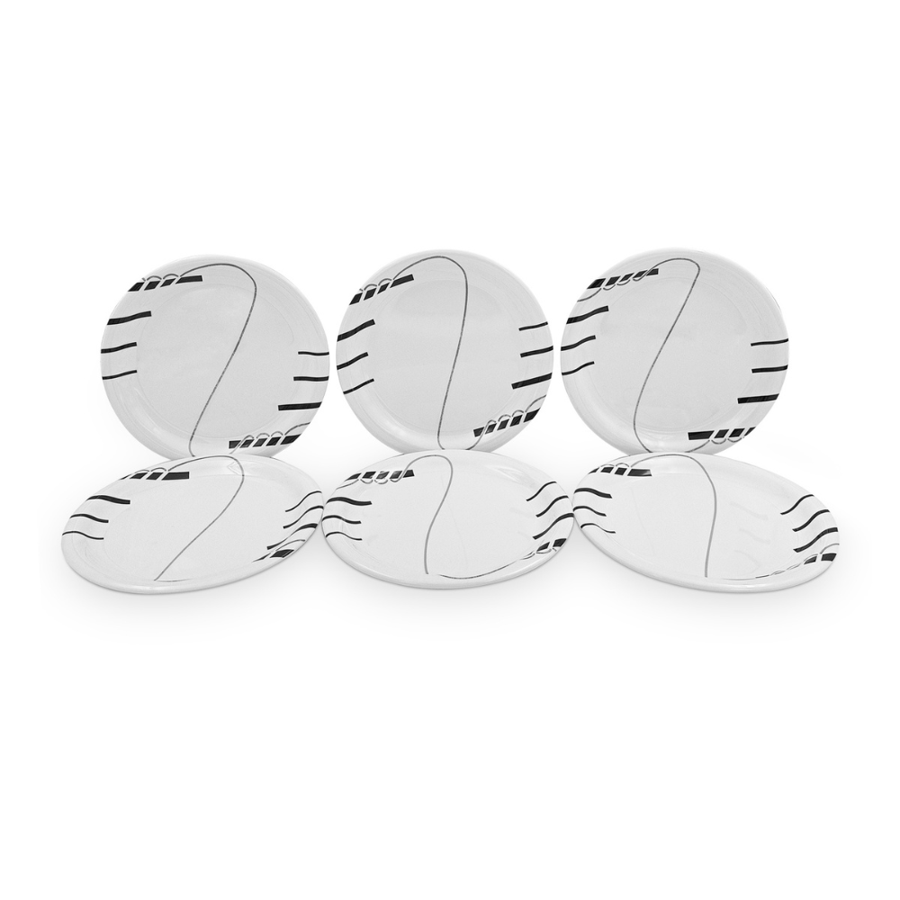 SUPERWARE, Plate Set - STRIP & ROPES | 6 Nos.
