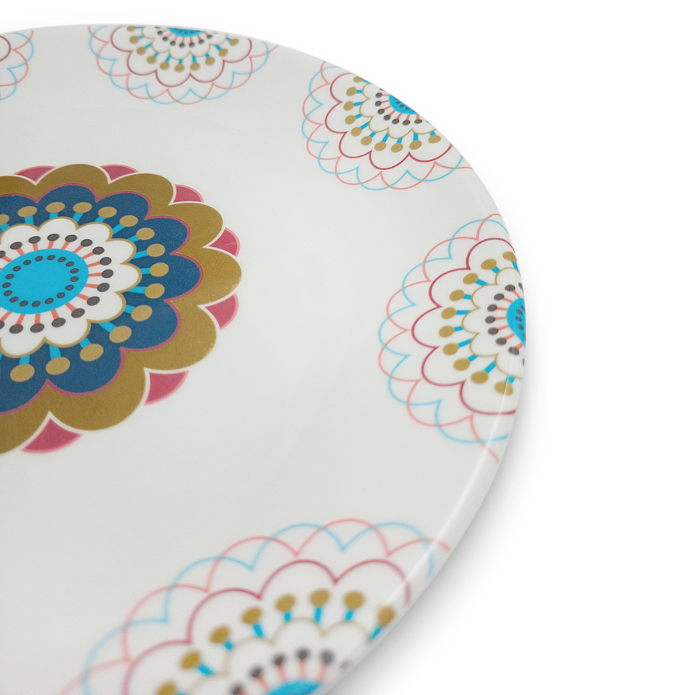 SUPERWARE, Plate Set - TURQUISE BLOOM | 6 Nos.