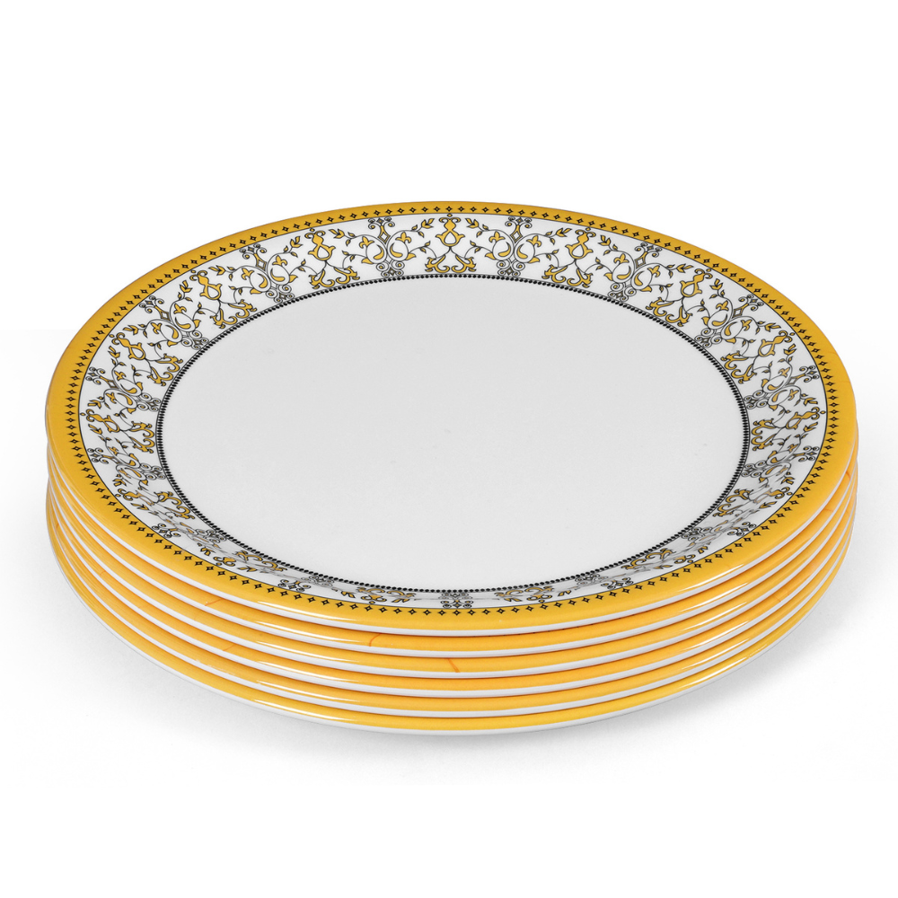 SUPERWARE | Pure Melamine | Dinner Set - ForgetMeNot | Set Of 8 Pcs. | Stain Free, Glazed Finish