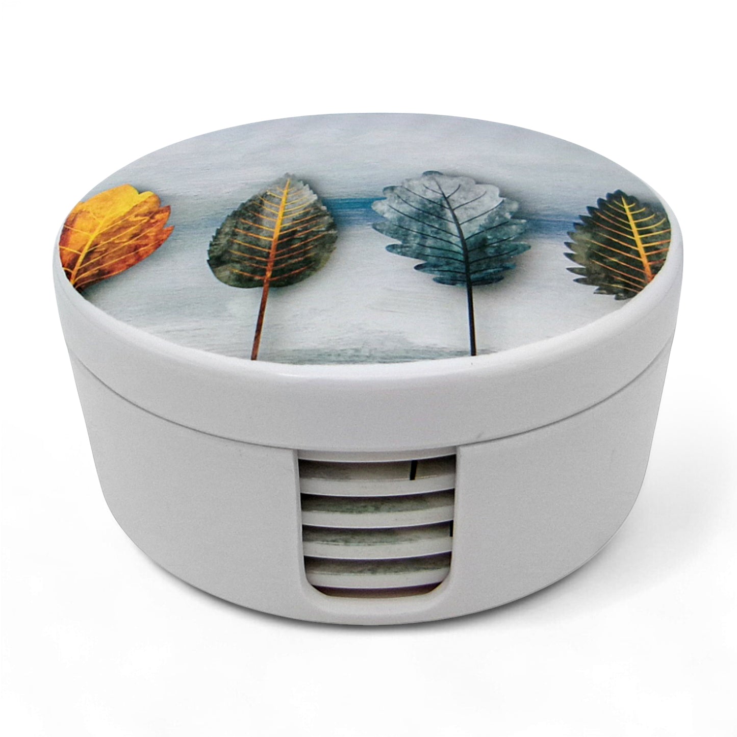 SUPERWARE | Pure Melamine | Coasters - Autumn | Set Of 8 Pcs | Stain Free, Glazed Finish