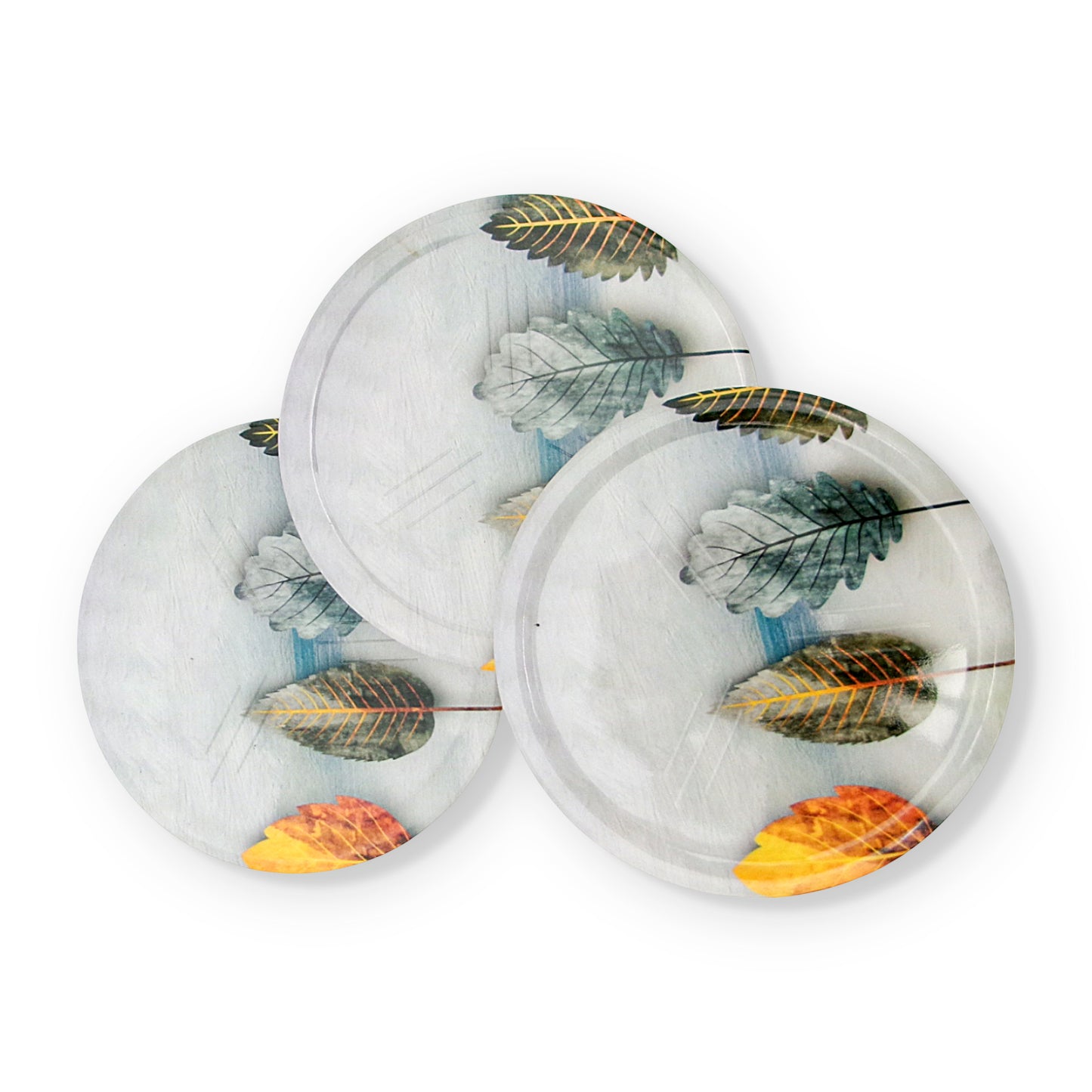 SUPERWARE | Pure Melamine | Coasters - Autumn | Set Of 8 Pcs | Stain Free, Glazed Finish