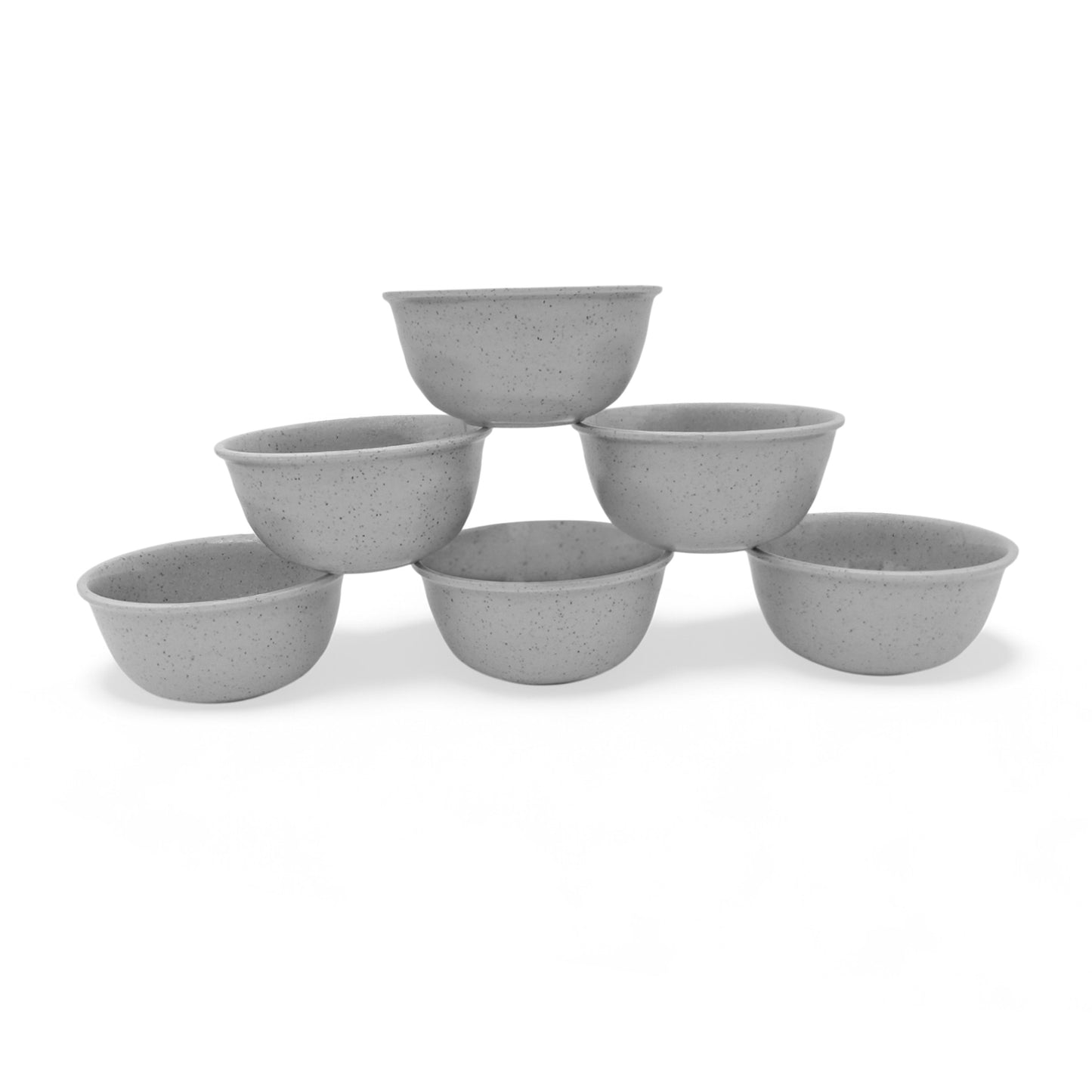 SUPERWARE | Pure Melamine | Round Soup Bowl Set - Jasper (4.5") | 6 Nos. | Stain Free, Glazed Finish