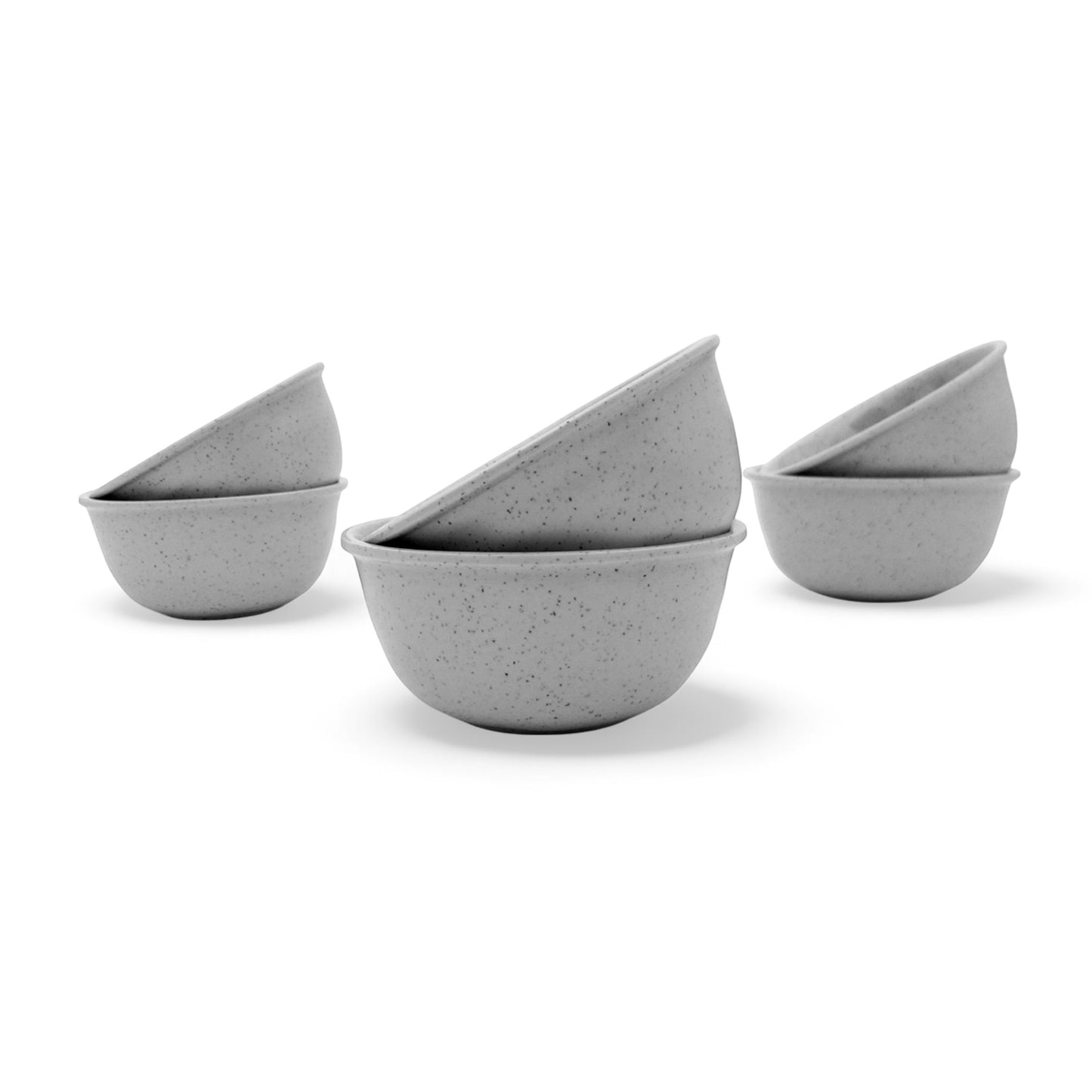 SUPERWARE | Pure Melamine | Round Soup Bowl Set - Jasper (4.5") | 6 Nos. | Stain Free, Glazed Finish