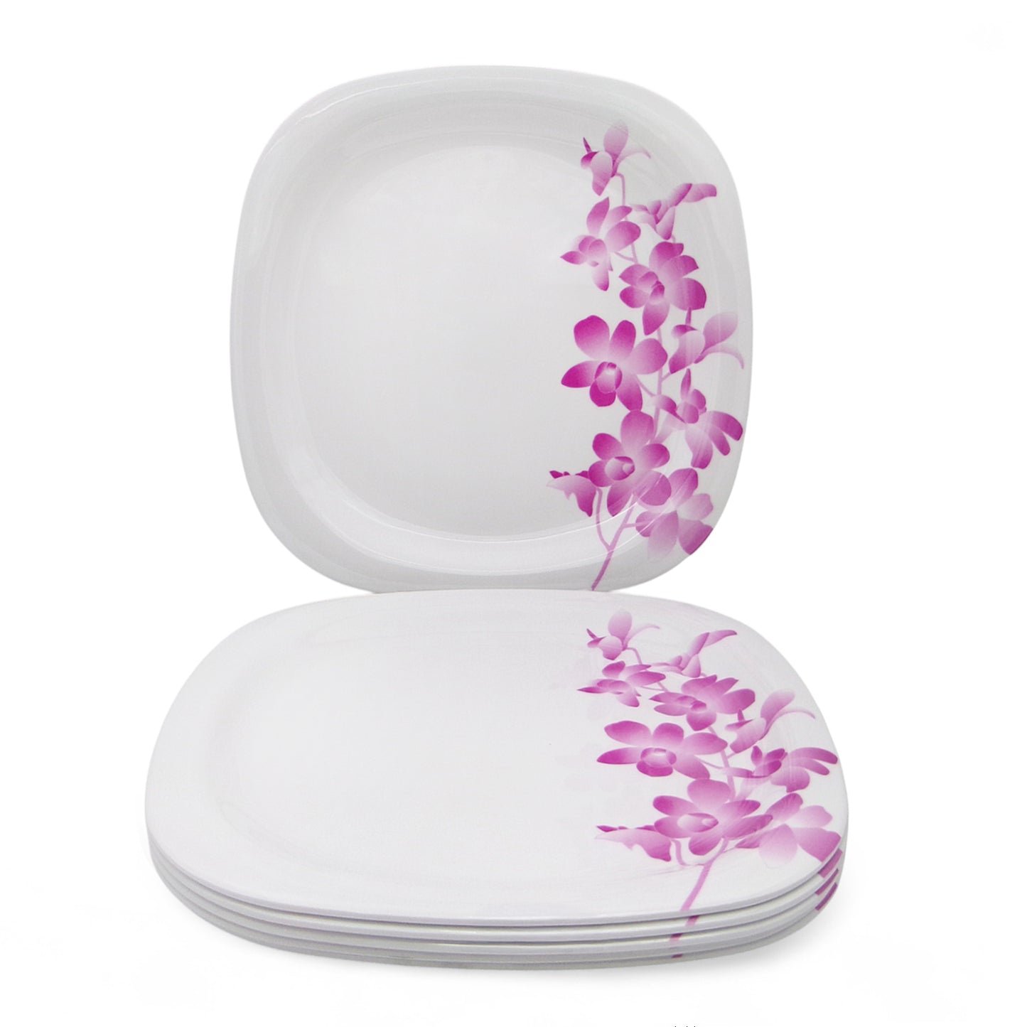 SUPERWARE | Pure Melamine | Buffet Plate Set – Purple Lilac (12.5”) | 6 Nos. | Stain Free, Glazed Finish