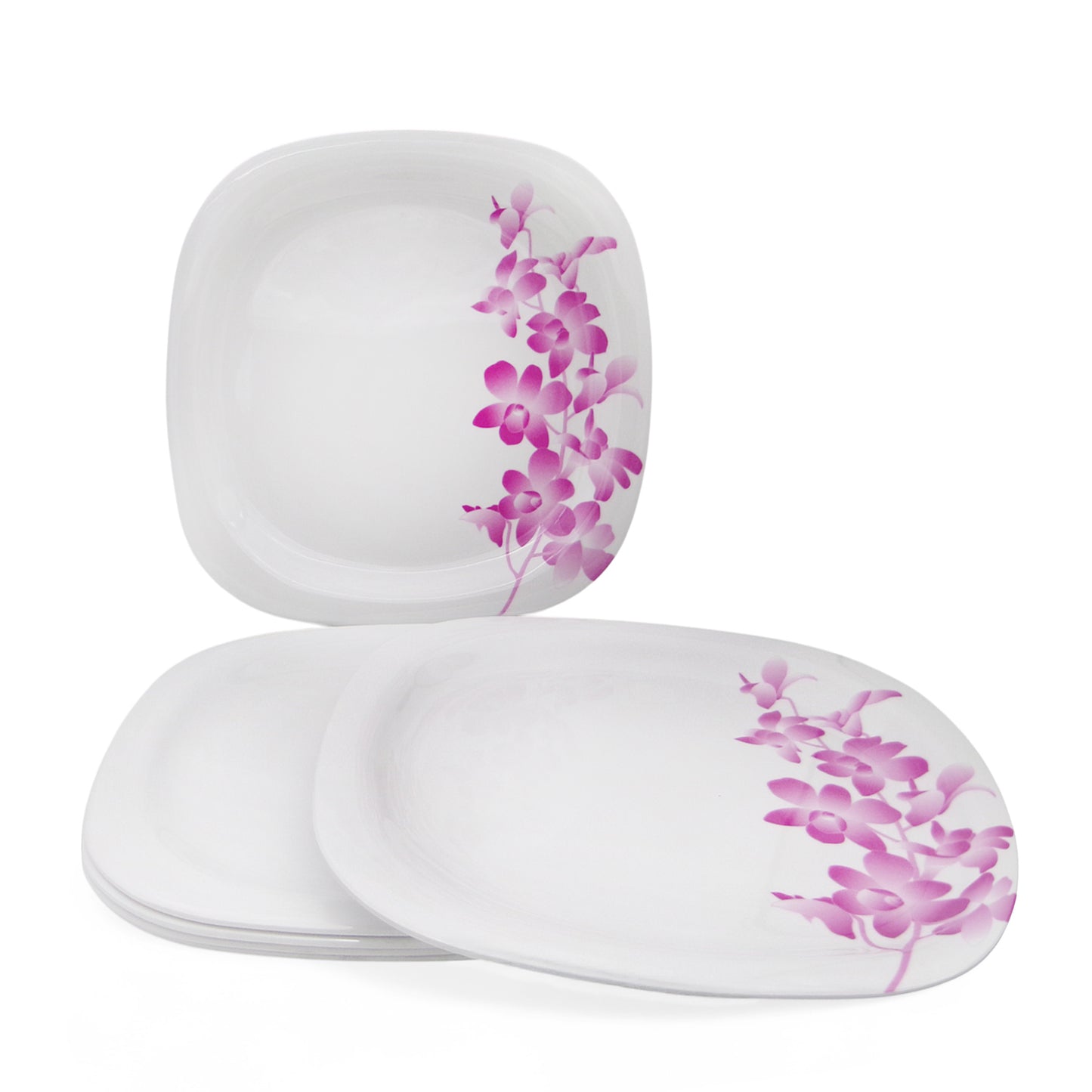 SUPERWARE | Pure Melamine | Buffet Plate Set – Purple Lilac (12.5”) | 6 Nos. | Stain Free, Glazed Finish