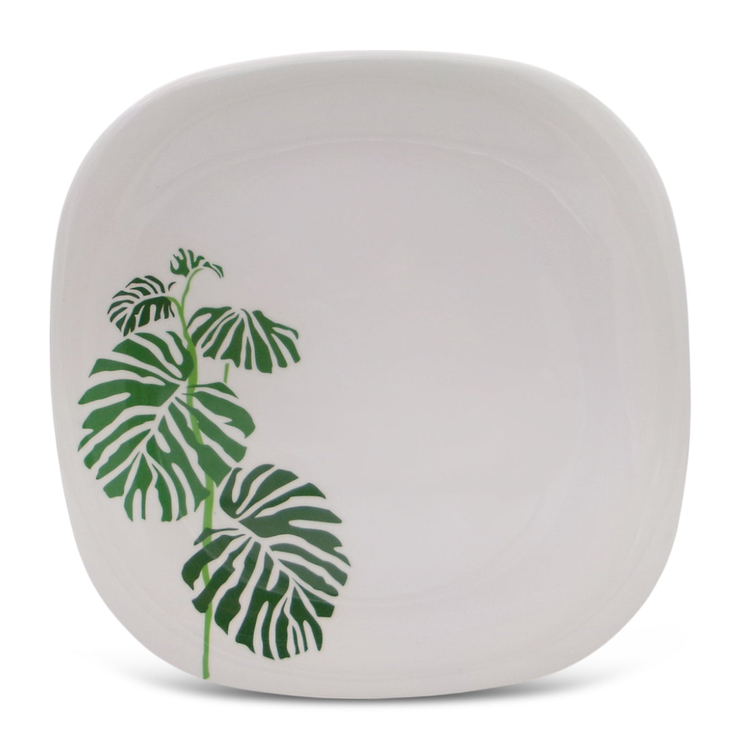 SUPERWARE | Pure Melamine | Small Plate Set - Swiss Leave (7.5") | 6 Nos. | Stain Free, Glazed Finish