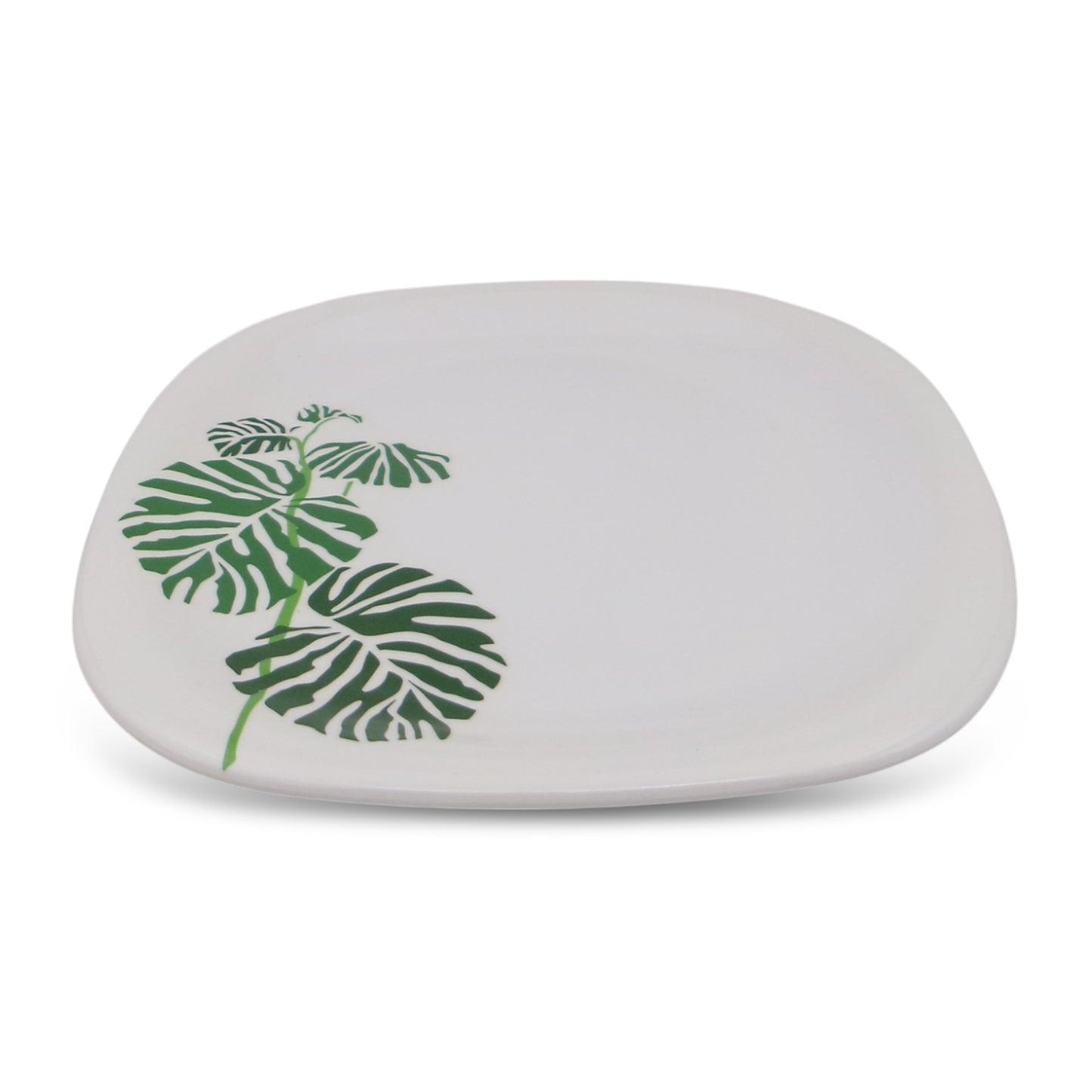 SUPERWARE | Pure Melamine | Small Plate Set - Swiss Leave (7.5") | 6 Nos. | Stain Free, Glazed Finish