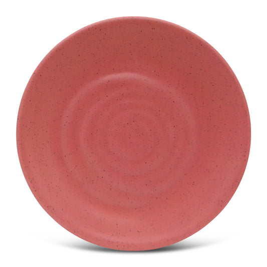 SUPERWARE | Pure Melamine | Round Dinner Plate Set - Pink Sand (11.0") | 6 Nos.| Stain Free, Glazed Finish