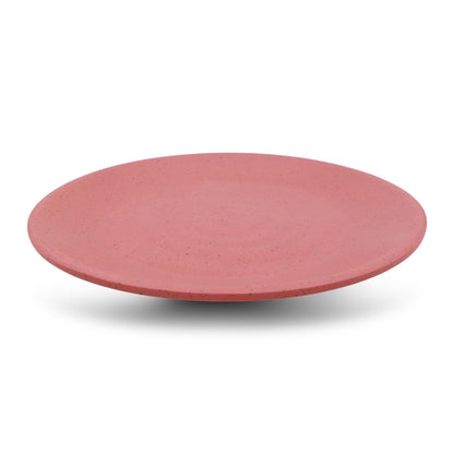 SUPERWARE | Pure Melamine | Round Dinner Plate Set - Pink Sand (11.0") | 6 Nos.| Stain Free, Glazed Finish