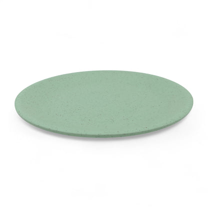 SUPERWARE | Pure Melamine | Round Dinner Plate Set - Green Sand (11.0") | 6 Nos. | Stain Free, Glazed Finish
