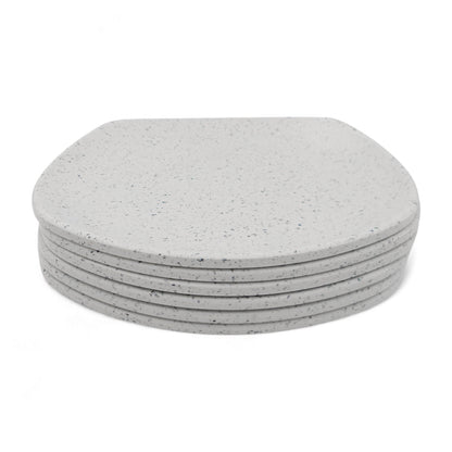 SUPERWARE | Pure Melamine | Square Small Plate Set - White Sand (7.5") | 6 Nos. | Stain Free, Glazed Finish