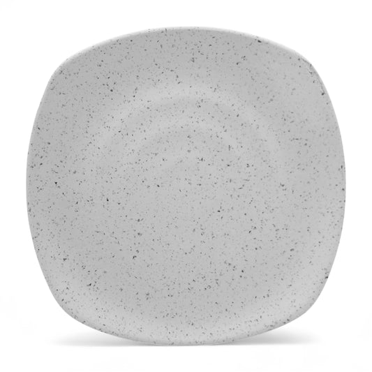 SUPERWARE | Pure Melamine | Square Dinner Plate Set - White Sand (11.0") | 6 Nos.| Stain Free, Glazed Finish