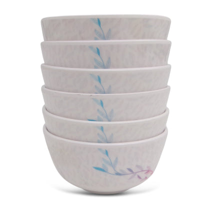 SUPERWARE | Pure Melamine | Katori Set - Ivy Leaf (3.5") | 6 Nos. | Stain Free, Glazed Finish