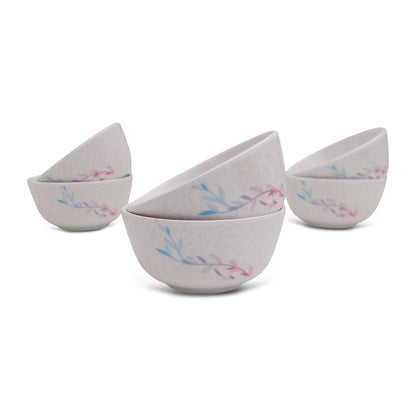 SUPERWARE | Pure Melamine | Katori Set - Ivy Leaf (3.5") | 6 Nos. | Stain Free, Glazed Finish