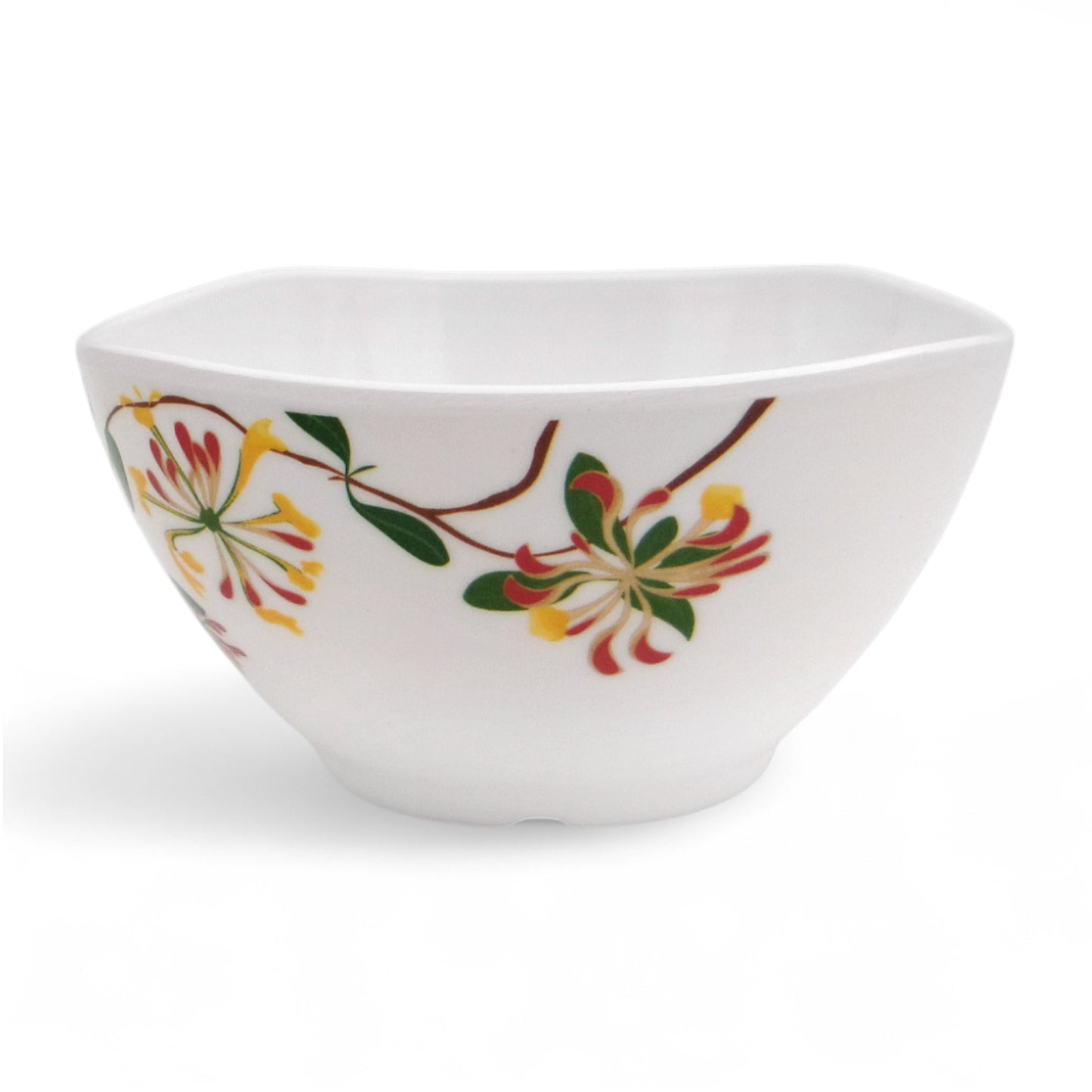 SUPERWARE | Pure Melamine | Bowl Set - Botanic Flower 4" | 6 Nos. | Stain Free, Glazed Finish