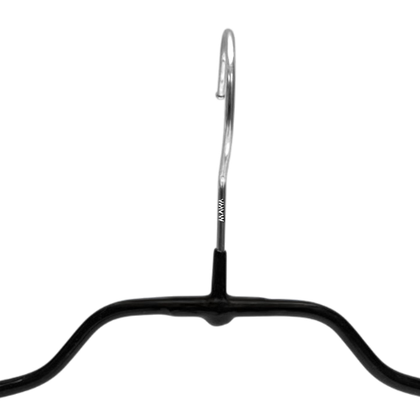 MAWA | Made in Germany | Metal Hanger Set | Shirt Hanger | Silhouette 42/FT | Collar Shape | Non-Slip Coating | 360° Rotatable Swivel Hook | Space Saver | 20 Pieces